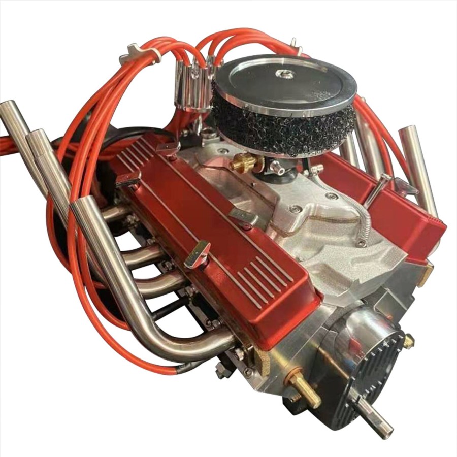 Rc Engine & Model Engine DIY | V8 Engine Model That Works - 1/4 Scale Nitro Powered V8 Working Engine Single Carburetor 8-Cylinder Nitro Engine