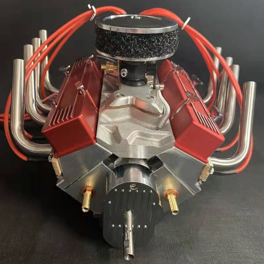 Rc Engine & Model Engine DIY | V8 Engine Model That Works - 1/4 Scale Nitro Powered V8 Working Engine Single Carburetor 8-Cylinder Nitro Engine