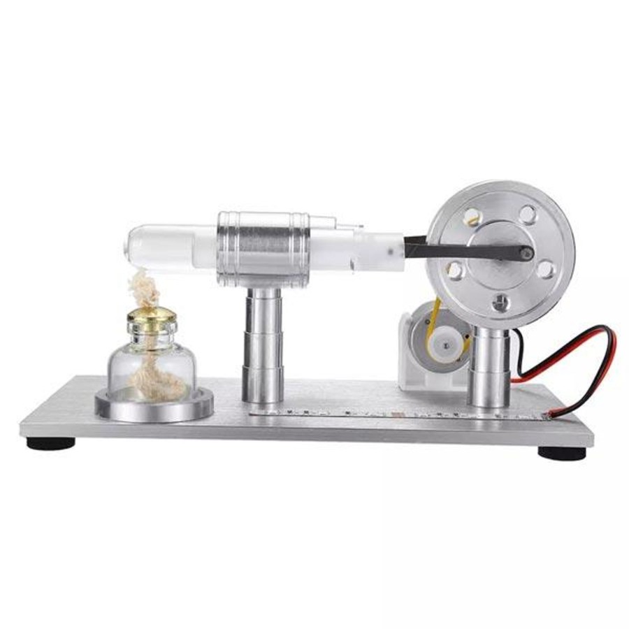 Model Engine Engine DIY Stirling Engine With Led | Stirling Engine Electricity Generator With Colorful Row Of Light Stirling Engine Motor Model Gift For Collection - Enginediy