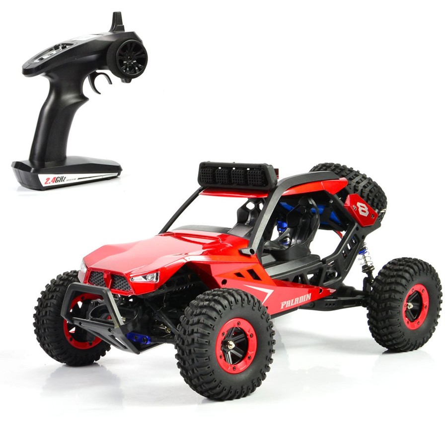 Rc Engine & Model Engine DIY | Rc Truck 1/12 4Wd 2.4G High Speed Rc Off-Road Vehicle Monster Truck All Terrain Electric Stunt Vehicle - Red