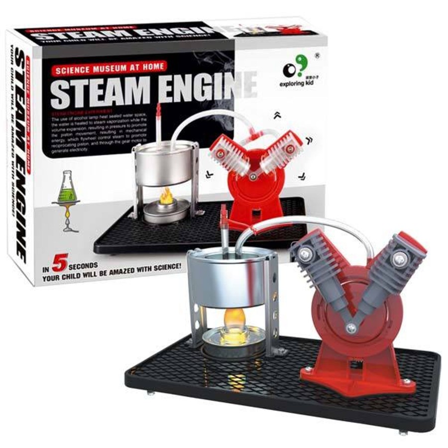 Stem Model enginediy | Steam Engine Model Diy Kit Children Steam Engine Experiment Model - Science Museum At Home