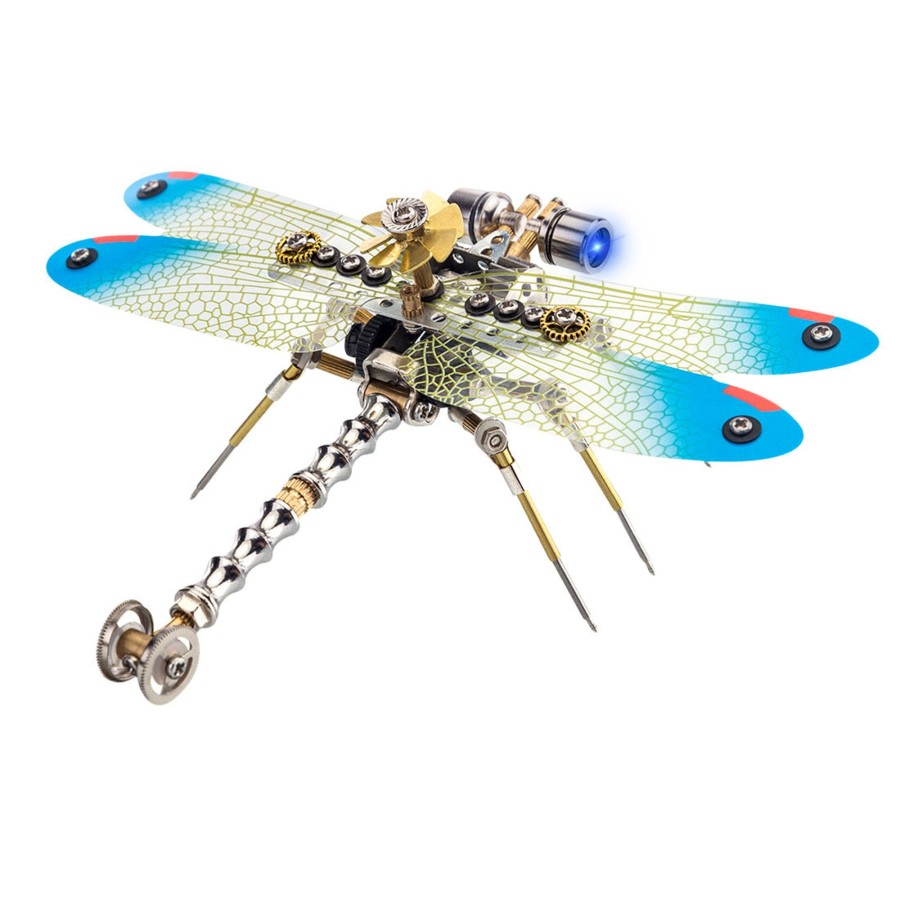 Diy Engine enginediy | 150Pcs Steampunk 3D Dragonfly Model Assembly Diy Kit