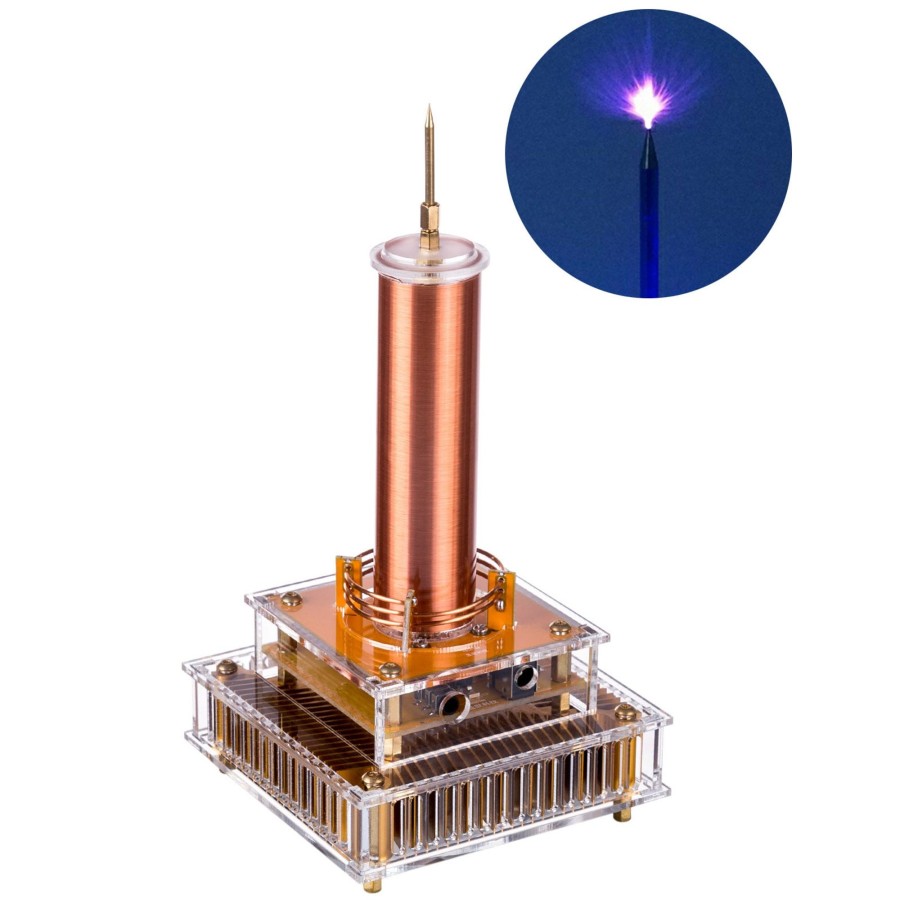 Stem Model enginediy | Bluetooth Musical Tesla Coil Plasma Speaker Singing Loudspeaker Scientific Experiment Desktop Educational Toy