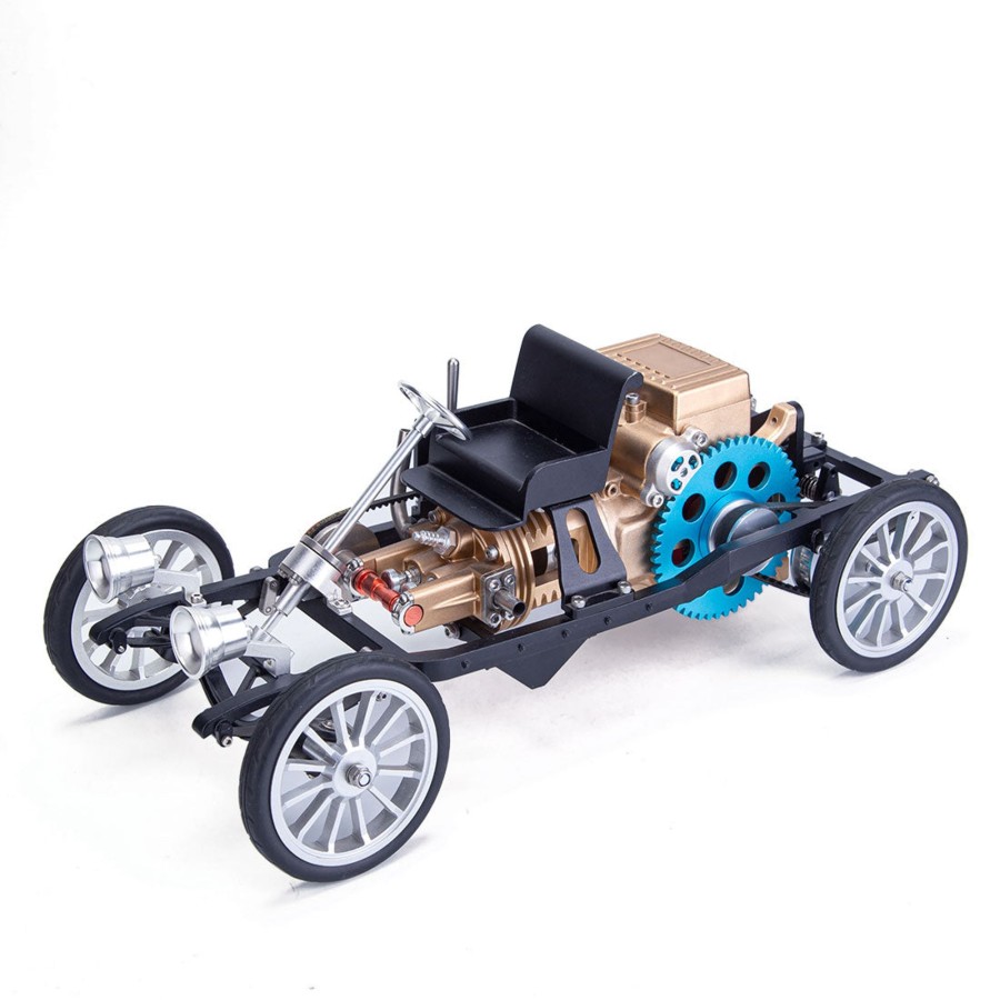 Diy Engine enginediy | Teching Car Engine Model Full Metal Assembled Single-Cylinder Automobile Engine Model Gift Collection - Used (Assembled Version) Like New