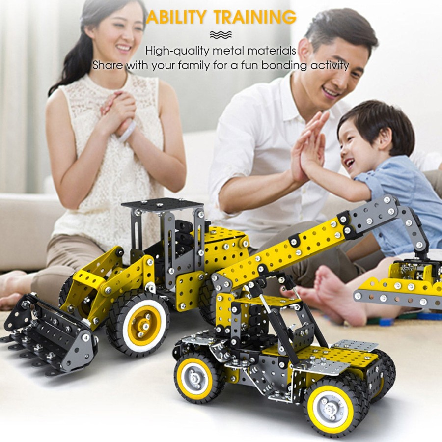 Diy Engine Engine DIY | 3D Metal Puzzle Diy Assembly Engineering Truck Series Model Toy-1957Pcs+