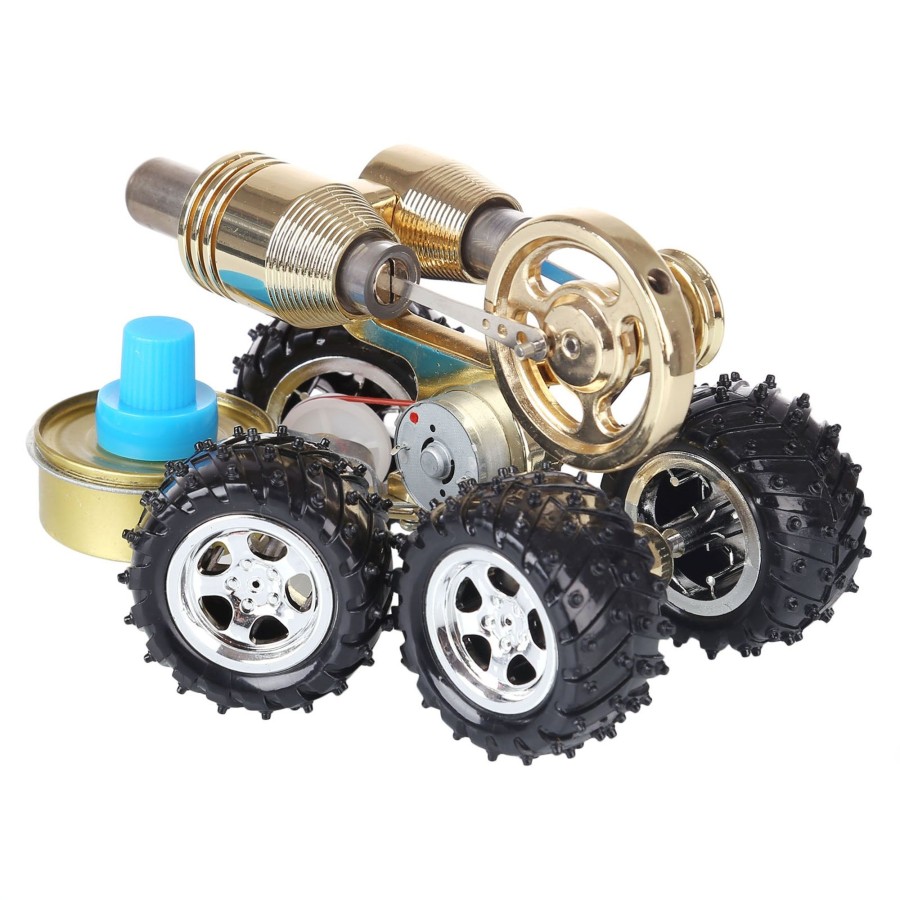 Model Engine enginediy Stirling Engine Vehicle | Stirling Engine Car Model Stirling Engine Vehicle Educational Toy Stem Engine Model Creative Gift