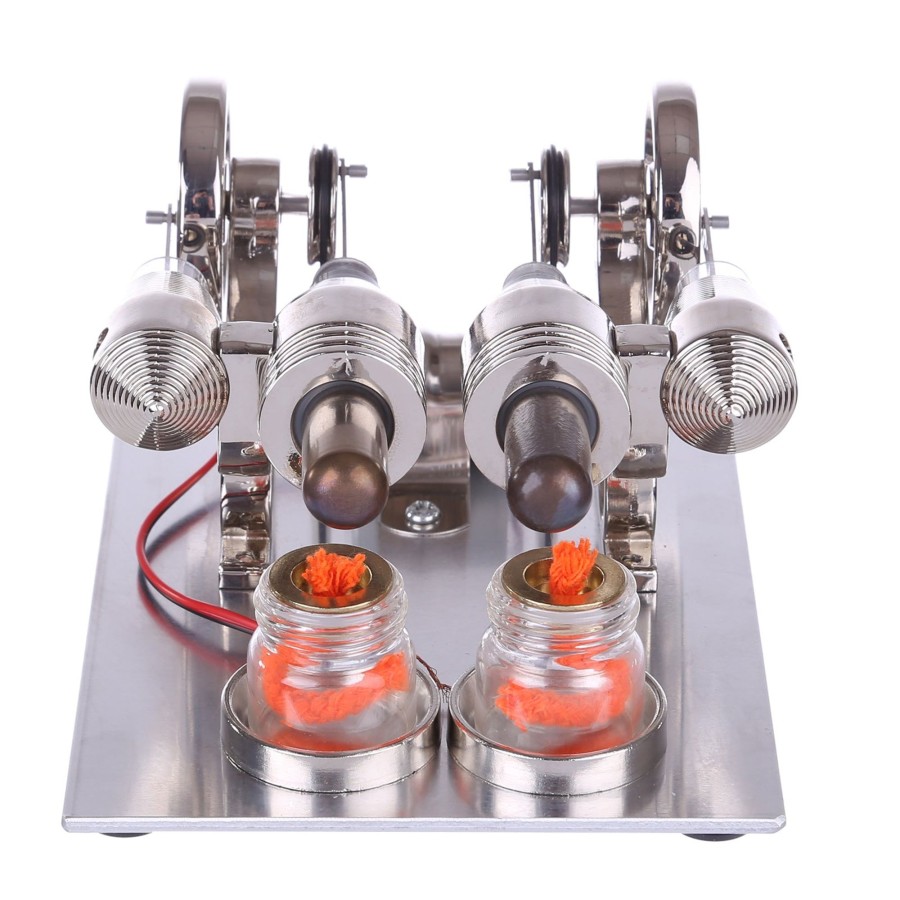 Model Engine enginediy Stirling Engine & Parts | Enjomor Stirling Engine Model Generator With Bulb And Voltage Digital Display Meter - Stem Toy