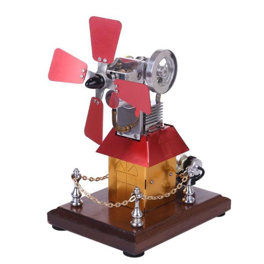 Model Engine enginediy Stirling Engine & Parts | Stirling Engine Kit Windmill Fan External Combustion Engine Model Collection Gift