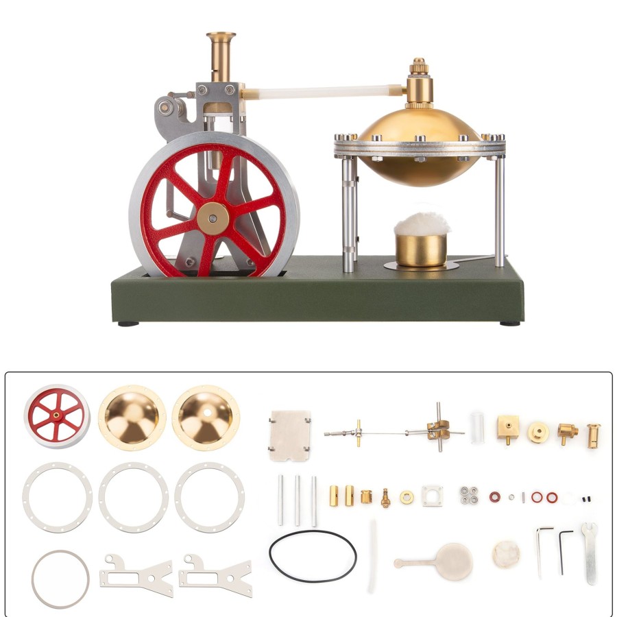 Model Engine enginediy | Enjomor Diy Assembly Steam Engine Kit Retro Vertical With Spherical Boiler Diy Kit