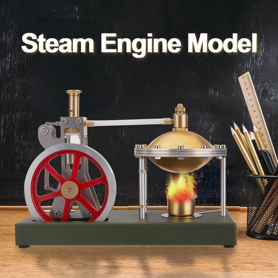 Model Engine enginediy | Enjomor Diy Assembly Steam Engine Kit Retro Vertical With Spherical Boiler Diy Kit