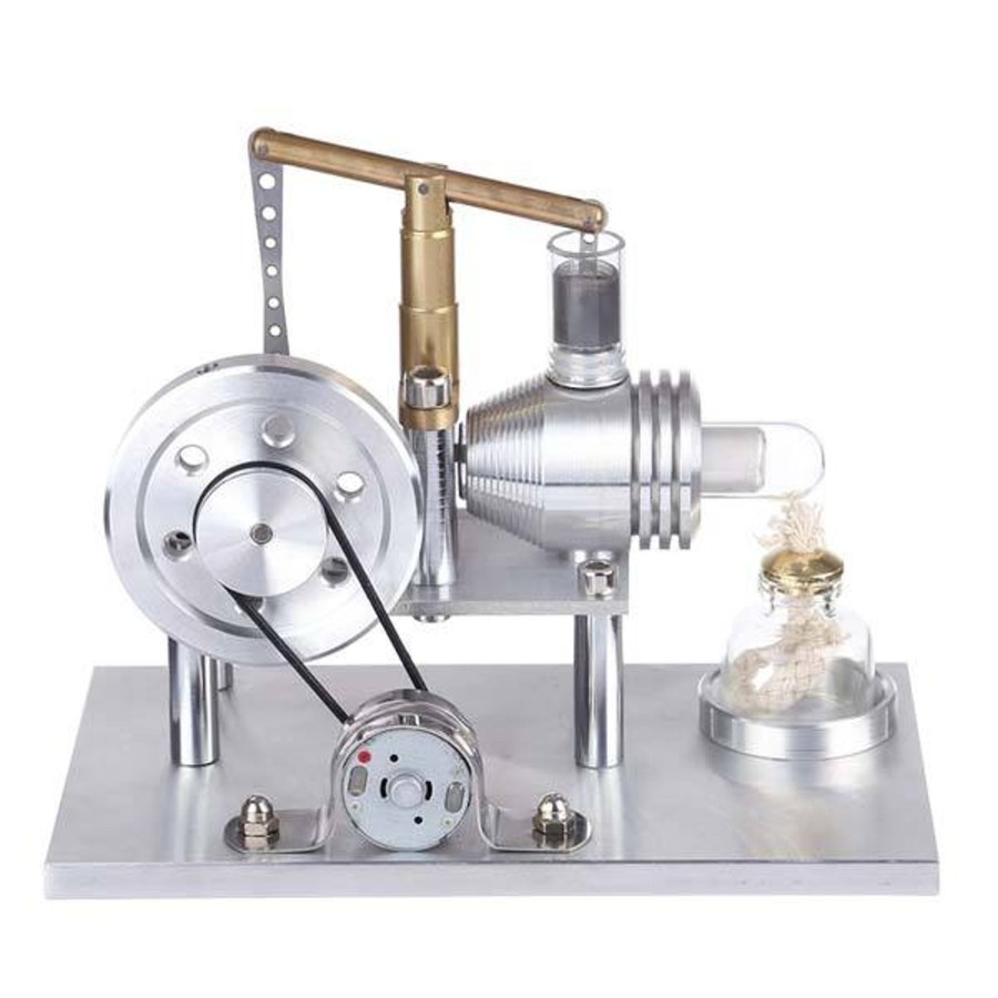 Diy Engine enginediy | Hot Air Stirling Engine Kit Electricity Generator With Colorful Led And Bulb - Enginediy