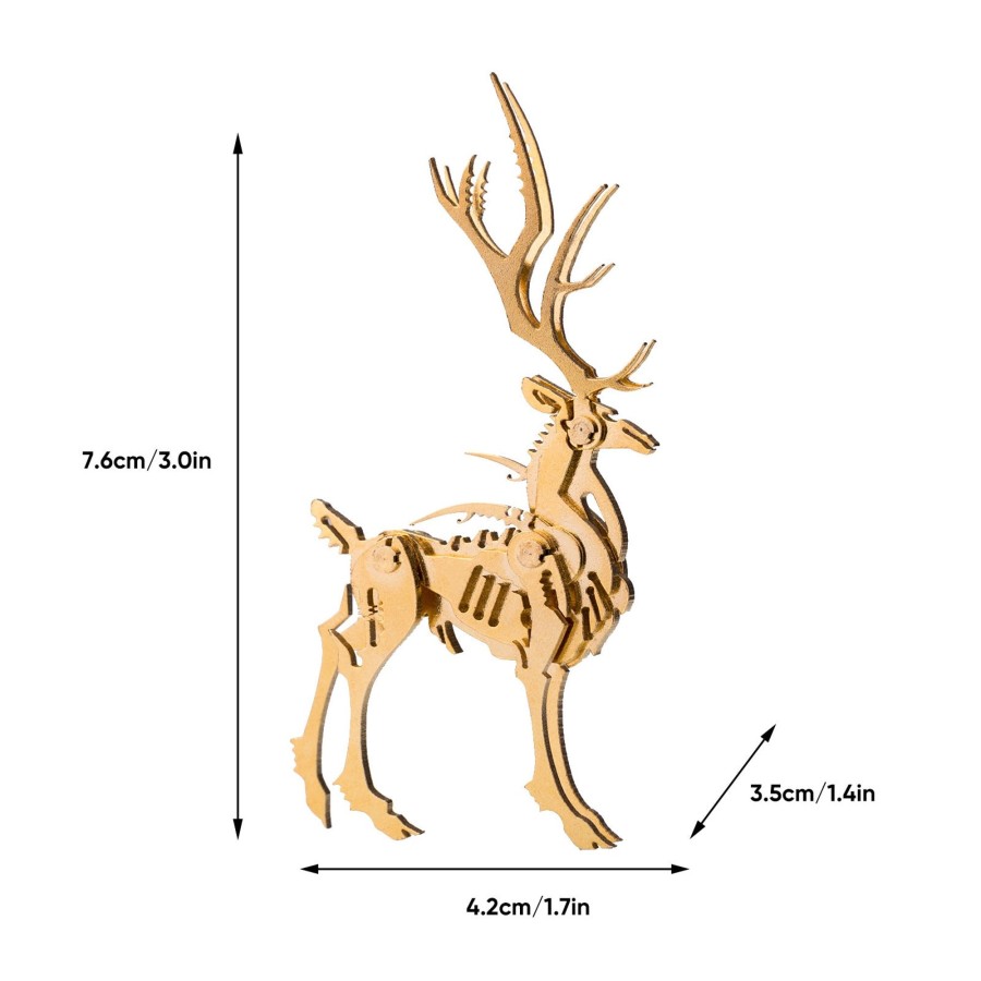 Diy Engine enginediy | 3D Metal Elk Model Kit - Make Your Own Advent Calendar -200Pcs