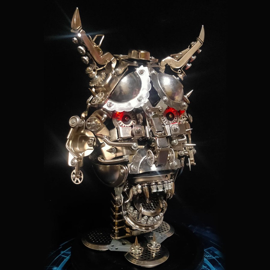 Diy Engine enginediy | Hannya 3D Diy Mechanical Punk Japanese Ghast Mask Metal Assembly Model