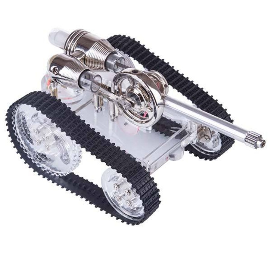 Model Engine enginediy Stirling Engine & Parts | Tank Stirling Engine Car Motor Model External Combustion Engine Toy Gift - Enginediy