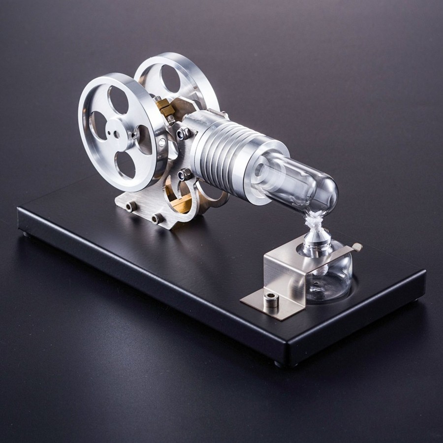 Model Engine enginediy Stirling Engine & Parts | Stirling Engine Diy Manson Engine Model Set With Metal Baseplate Toy For Children