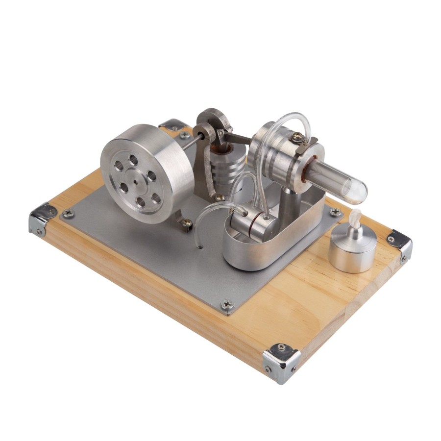 Model Engine enginediy Stirling Engine & Parts | Stirling Engine Model - Power Generating Water Pump Water-Cooled Split Rectangular Stirling Engine Model Educational Toy