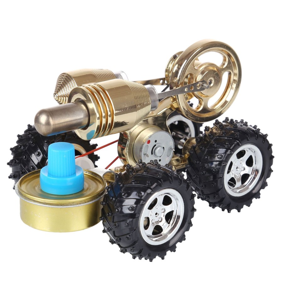 Stem Model enginediy | Stirling Engine Car Model Stirling Engine Vehicle Educational Toy Stem Engine Model Creative Gift