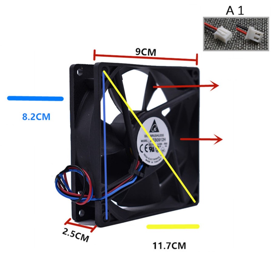 Rc Engine & Model Engine DIY | 6Cm 12V Water Cooling Fan For Cison Fl4-175 Engine Model