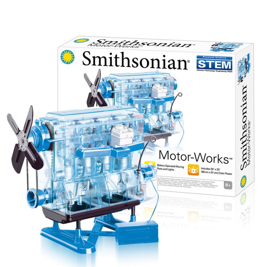 Diy Engine enginediy | Smithsonian Motor Works Advanced Science Kit - Build Your Own 4 Cylinder Engine Model Kit - Diy Assembly Combustion Engine Kit