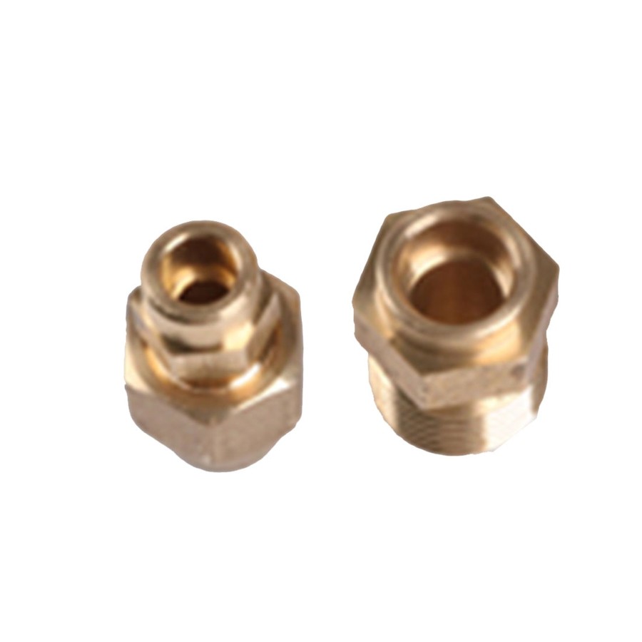 Model Engine Engine DIY | Pair Of 3.5Mm Copper Pipe Connection Nuts (One Inside And One Outside) Suitable For Steam Engine Models