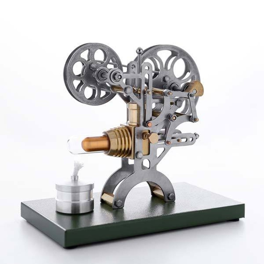 Stem Model enginediy | Stirling Engine Kit Retro Film Projector Engine Motor Model With Metal Base - Enginediy