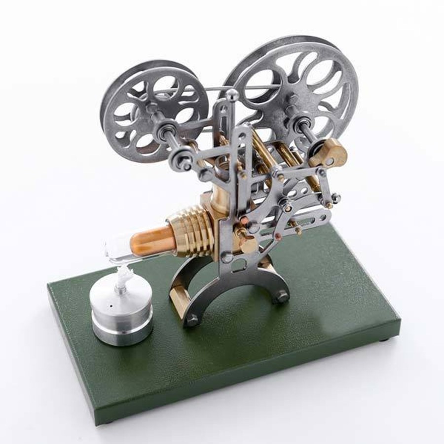 Stem Model enginediy | Stirling Engine Kit Retro Film Projector Engine Motor Model With Metal Base - Enginediy