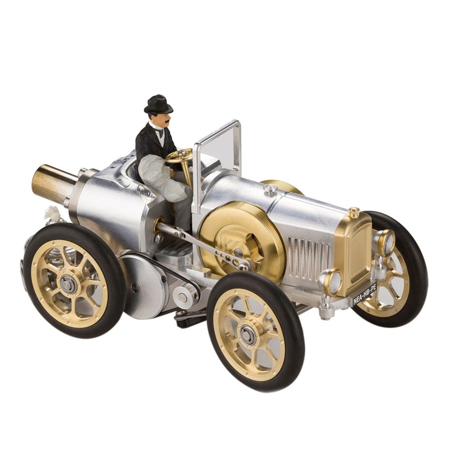 Model Engine enginediy Stirling Engine Vehicle | Stirling Engine Diy Assembly Kit Linkage Device Runnable Sports Car Model Metal Mechanical Crafts Gift Collection