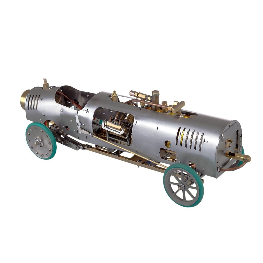 Accessories enginediy | Rc Rear-Drive Steam Car Retro Vehicle Model With V4 Steam Engine, Gearbox And Boiler - 1/10 Scale