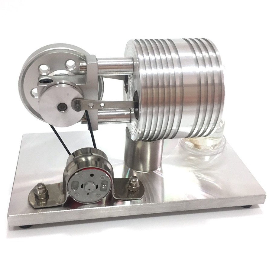 Model Engine Engine DIY Stirling Engine With Led | Stirling Engine With Generator External Combustion Engine Model Toy