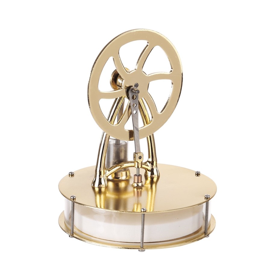 Model Engine Engine DIY Stirling Engine & Parts | Low Temperature Differential Stirling Engine Model Science Experiment Educational Toy - Golden