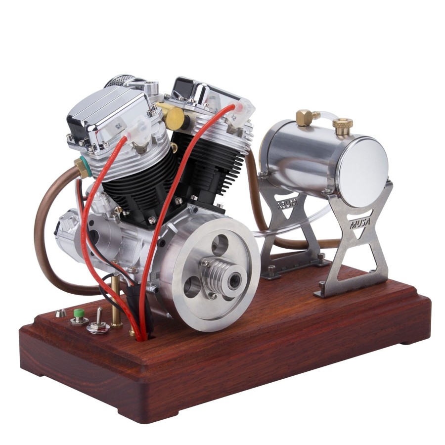 Rc Engine & Model enginediy | Cison Fg-Vt9 9Cc V2 Engine And Original Parts V-Twin 4-Stroke Air-Cooled Motorcycle Engine