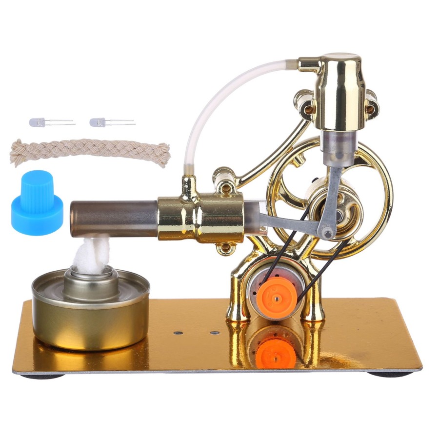 Diy Engine enginediy | Stirling Engine Kit Single Cylinder Balance Stirling Engine Model Science Experiment Set