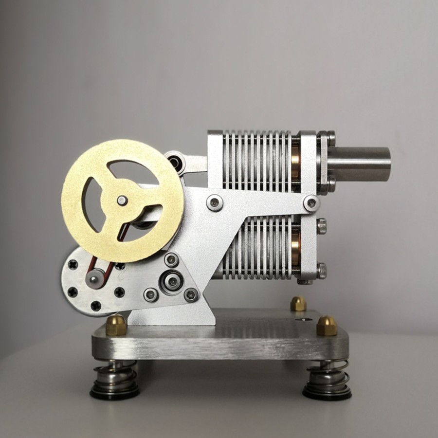 Stem Model enginediy | Enjomor Mini Structure Hot-Air Stirling Engine Electric Generator 4000Rpm - Gift Collection