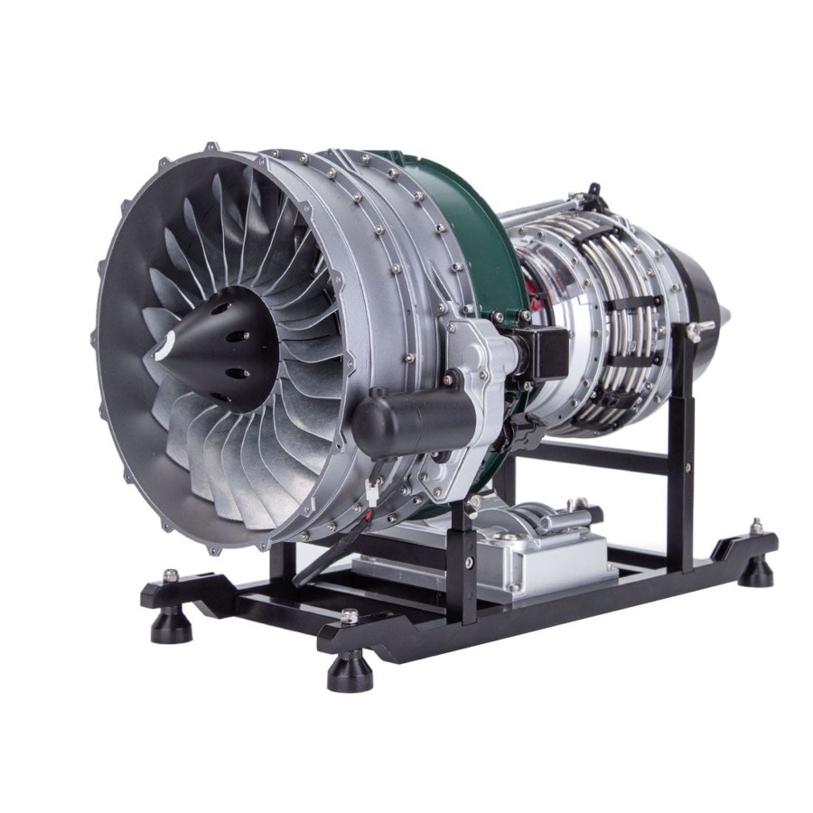 Rc Engine & Model enginediy | Turbofan Engine Model Kit That Works - Build Your Own Turbofan Engine - Teching 1/10 Full Metal Dual-Spool Turbofan Engine Aircraft Jet Engine Model 1000+Pcs