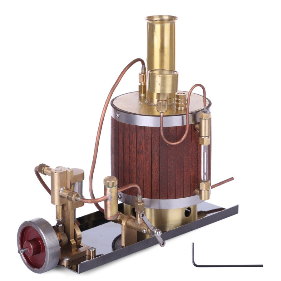 Diy Engine enginediy | Mini Steam Engine Model Kit Set With Steam Engine Boiler And Base - Enginediy