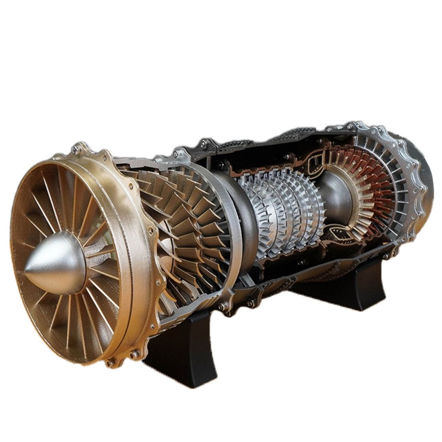 Rc Engine & Model enginediy | Skymech 1/20 Turbofan Engine Model Kit - Build Your Own Turbofan Engine That Works - Ws-15 Diy Turbofan Frighter Engine 150+Pcs