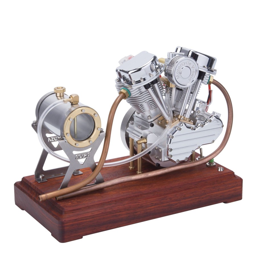 Model Engine enginediy | Cison Fg-Vt9 9Cc V2 Engine And Original Parts V-Twin 4-Stroke Air-Cooled Motorcycle Engine