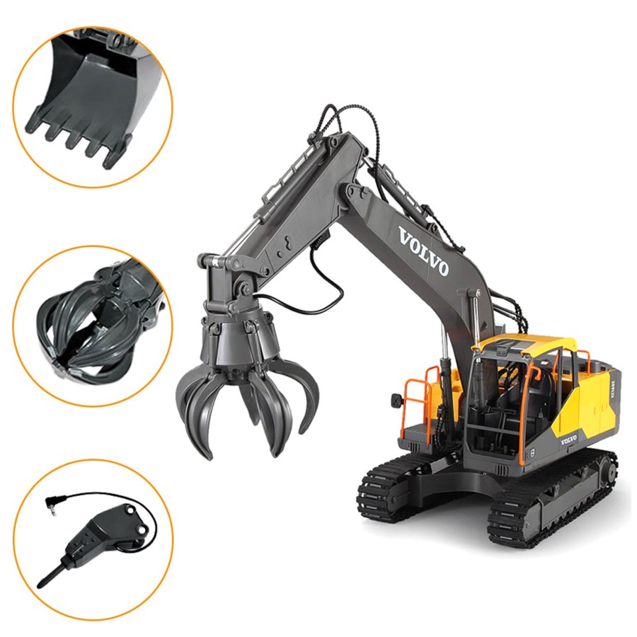 Rc Engine & Model enginediy | 3-In-1 2.4G Rc Excavator Remote Control Engineering Truck Construction Navvy Electric Excavator Model Unique Toys Gift For Kids, Teens And Adults