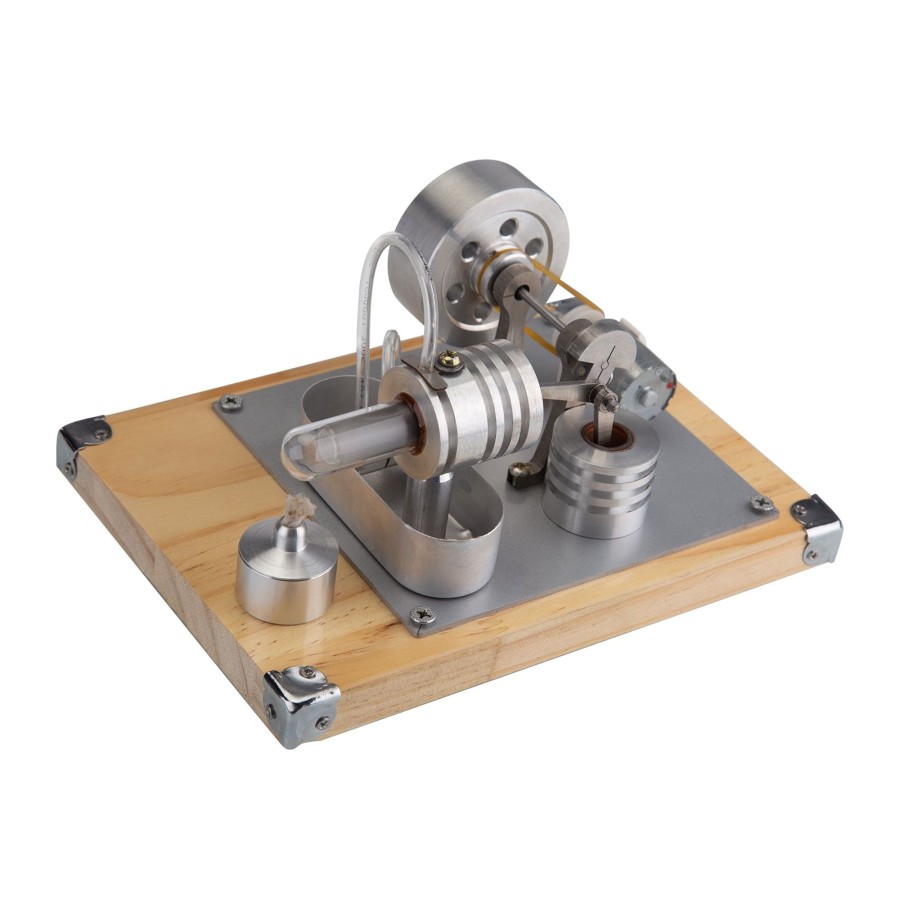 Model Engine enginediy Stirling Engine & Parts | Stirling Engine Single-Cylinder Split Right Angle Type Stirling Engine Model For Gift Collection