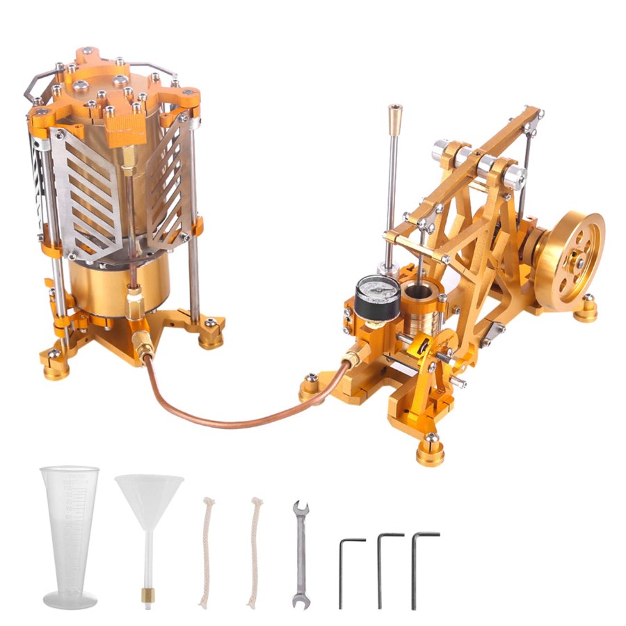 Diy Engine enginediy | Enjomor Watt Steam Engine Reactor Model Steam Pump With Boiler Generator Scientific Educational Toys For Desktop Decor