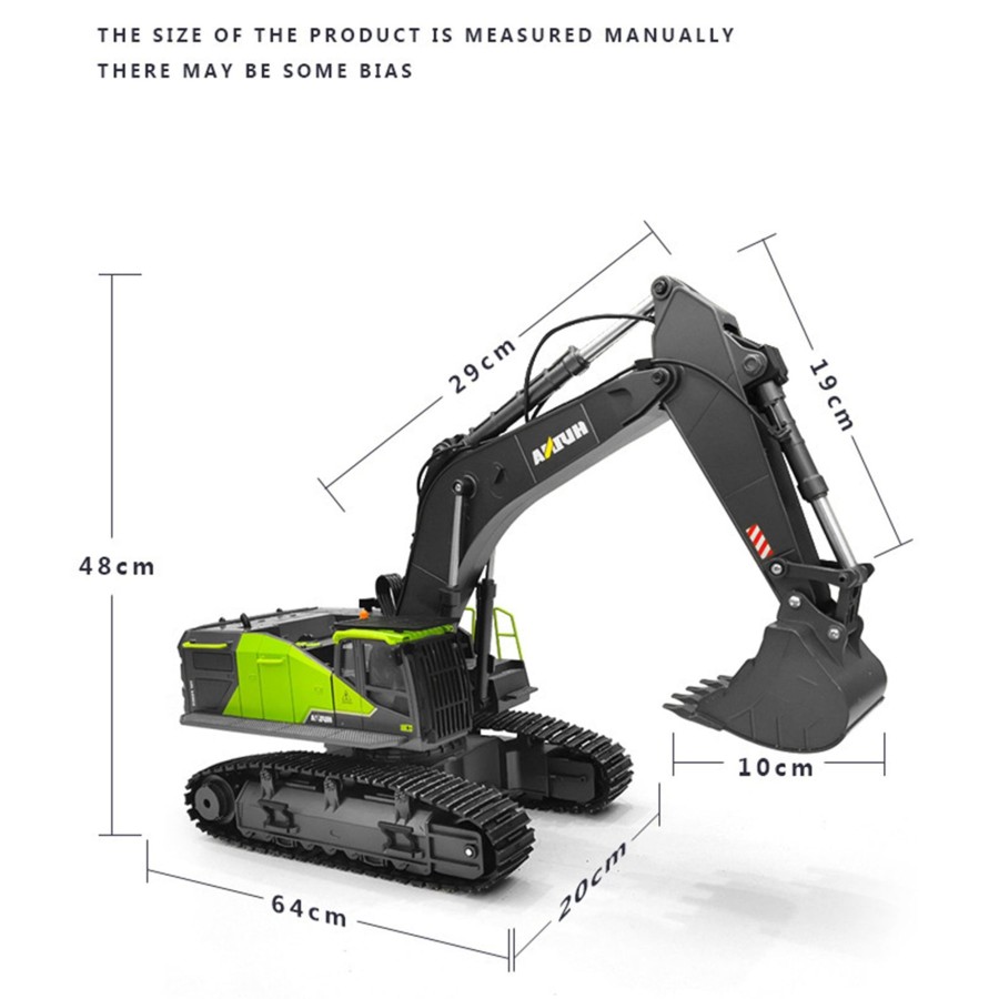 Rc Engine & Model enginediy | Huina 1: 14 22Ch 2.4G Rc Excavator Remote Control Truck Engineering Vehicle Model Unique Gift For Kids, Teens And Adults