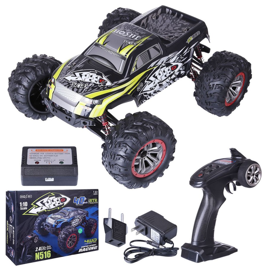 Rc Engine & Model Engine DIY | Rc Truck 1/10 Scale 46Km/H Speed Off-Road Vehicle 4Wd Racing Car Toy 2.4Ghz Rc Monster Truck