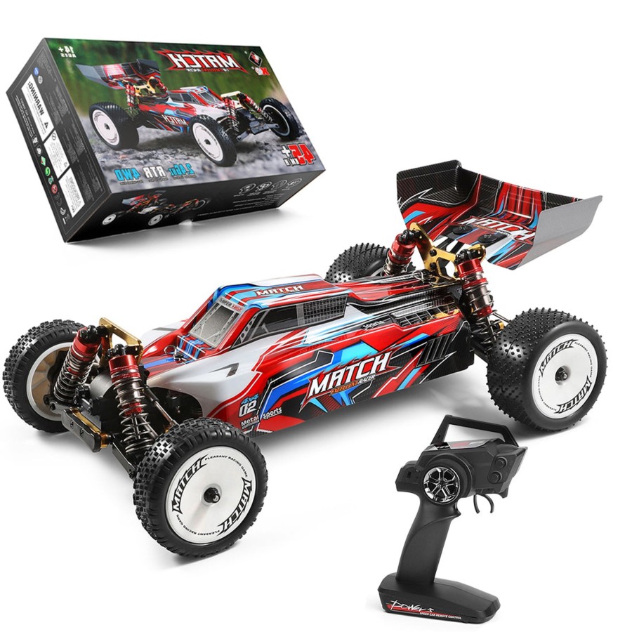 Rc Engine & Model Engine DIY | Wltoys 104001 1/10 45Km/H 2.4G Racing Rc Car High Speed 4Wd Electric Off-Road Drift Car - Red