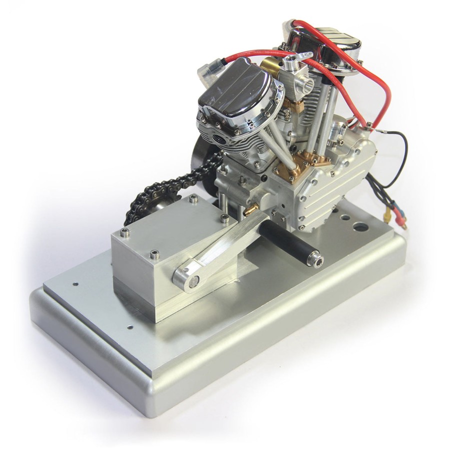 Rc Engine & Model enginediy | Cison Fg-9Vt 9Cc V-Twin Engine With Upgrade Kick Starter Kit And Base