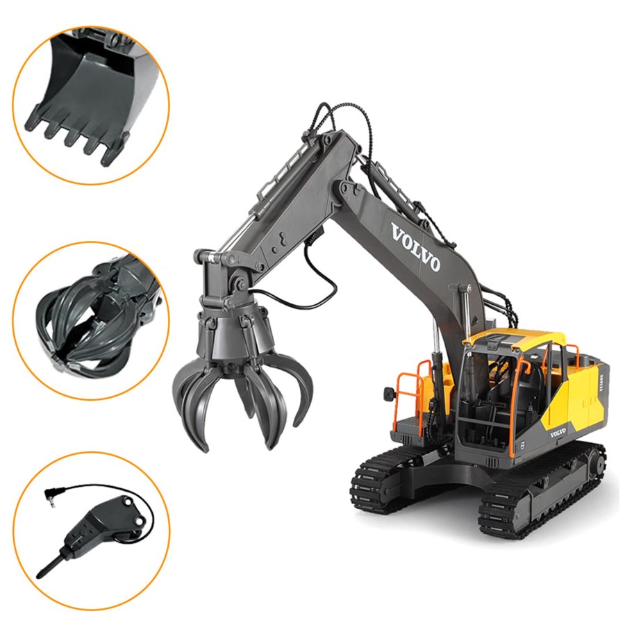 Rc Engine & Model enginediy | 3-In-1 2.4G Rc Excavator Remote Control Engineering Truck Construction Navvy Electric Excavator Model Unique Toys Gift For Kids, Teens And Adults