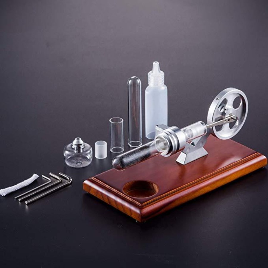 Model Engine enginediy Hot Air Stirling Engine | Hot Air Stirling Engine Model Thermoacoustic Engine Education Toy Electricity Power Rs-01 - Enginediy