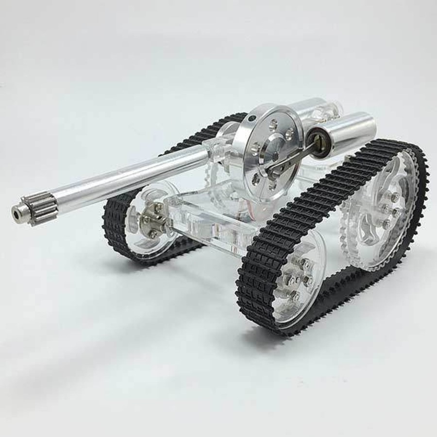 Model Engine enginediy Stirling Engine Vehicle | Stirling Engine Battle Tank External Combustion Engine Motor Model - Gift For Collection