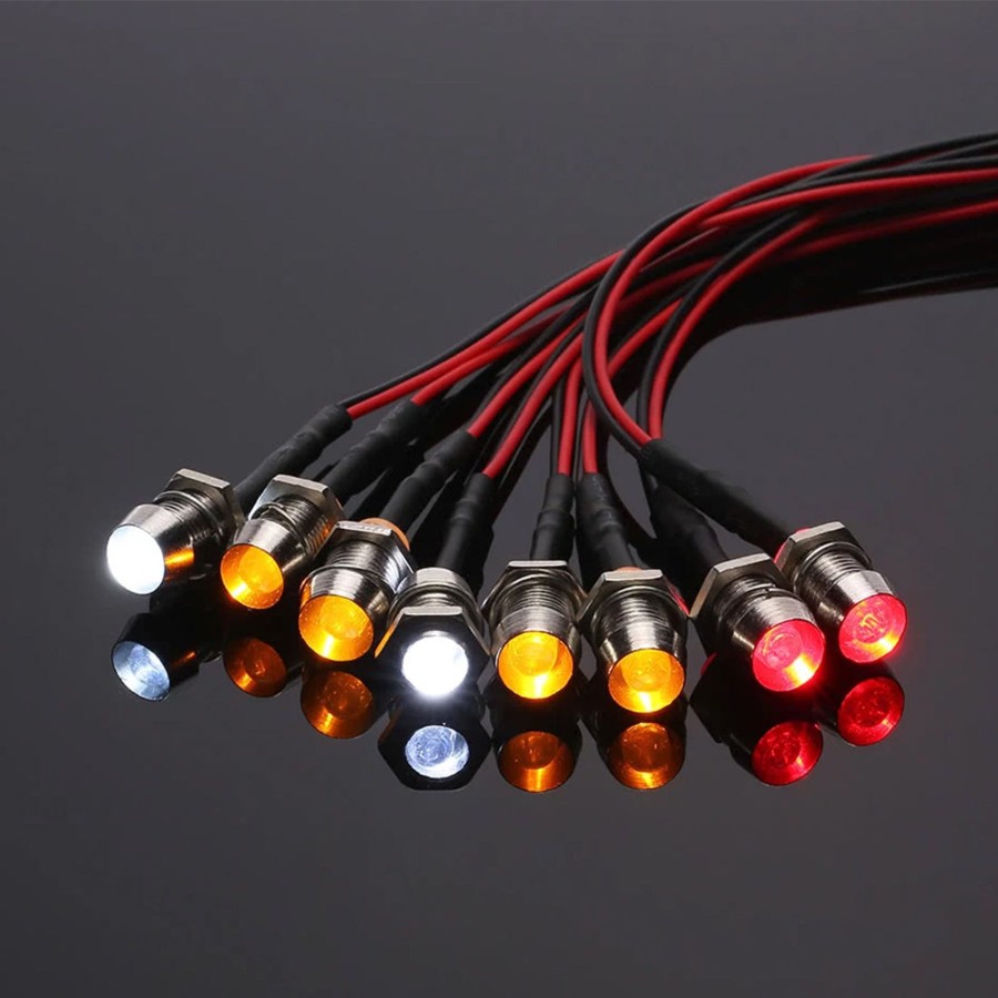 Accessories Engine DIY | 8 Led Lights Kit For Hsp 1/10 1/8 Traxxas Hsp Redcat Rc4Wd Tamiya Axial D90 Hpi Rc Car