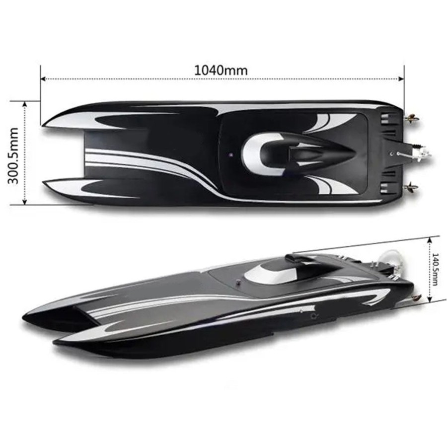 Rc Engine & Model Engine DIY | Tfl 1133 Electric Brushless Dual-Motor Cat Catamaran Rc Boat Model With 3674/2075Kv Brushless Motor And 120A Esc Artr Version - Black