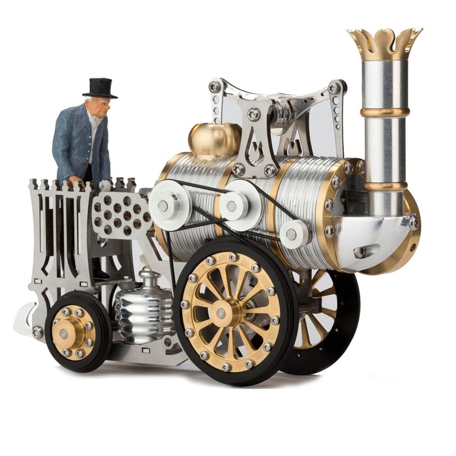 Diy Engine enginediy | Stirling Engine Steam Train Model Diy Assembly Metal Mechanical Crafts (No Track )---Running Version